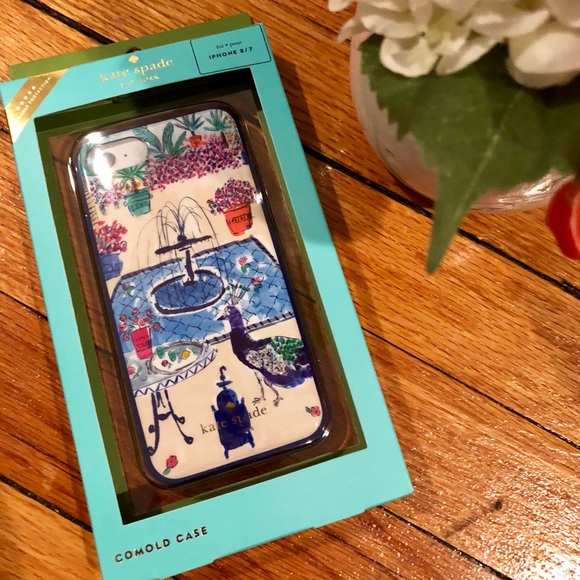 kate spade Accessories - [Kate Spade] Blue Peacock iPhone7/8 Case 🎀